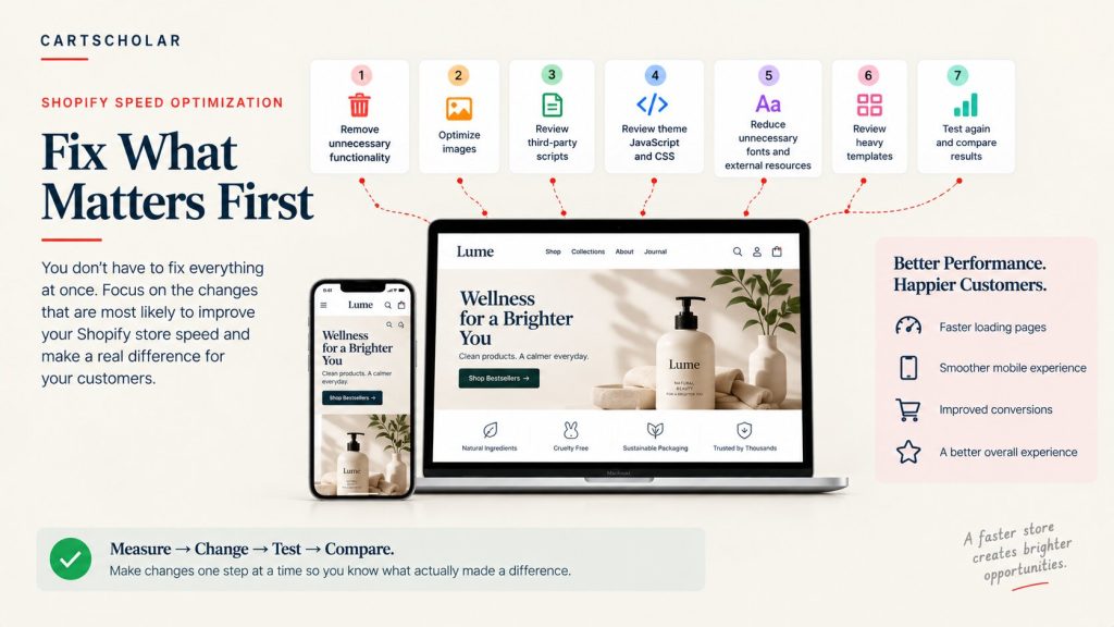 Shopify store speed optimization priorities
